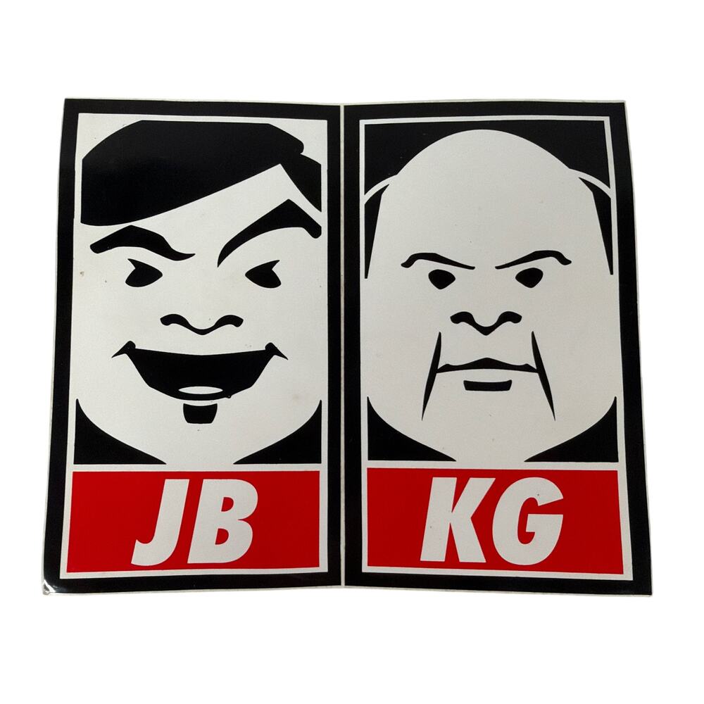 Tenacious D JB KG Obey Style Sticker Sheet 5 x 4.25